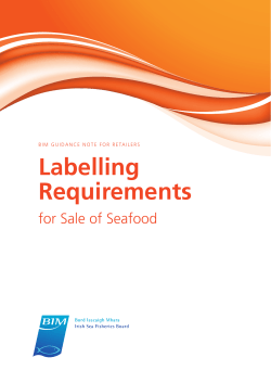 Retail Labelling Requirements for Sale of Seafood