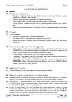 P 0180 &ndash; Compliments and Consultation