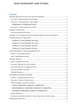 IGCSE Geography Case Studies
