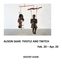 ALISON SAAR: THISTLE AND TWITCH Feb. 20
