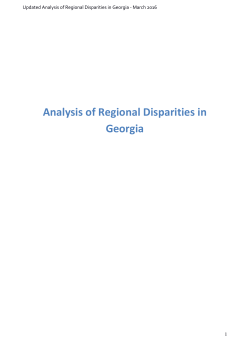 Analysis of Regional Disparities in Georgia