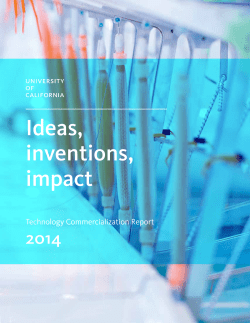 Ideas, inventions, impact - UCLA Technology Development Group