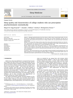 Sleep quality and characteristics of college students who use