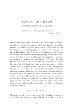 The Early Memoir of a Sea Monster