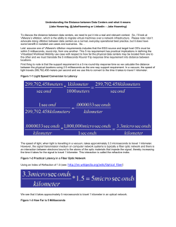 Understanding the Distance between Data Centers and what it means