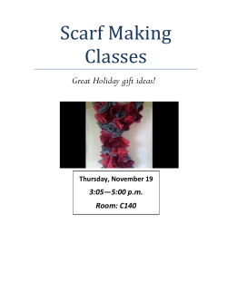 Scarf Making Classes