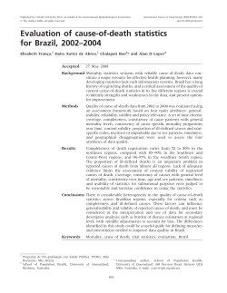 Evaluation of cause-of-death statistics for Brazil, 2002&ndash;2004
