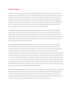 Johnny Tremain - Sunnyvale ISD