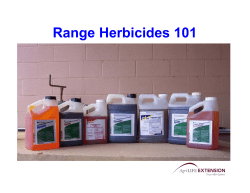 Range Herbicides 101