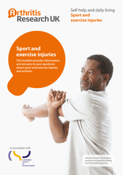 Sport and exercise injuries