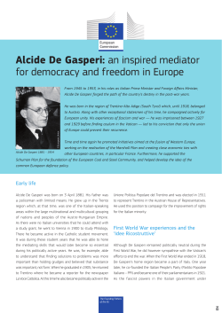 Alcide De Gasperi