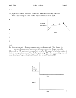 Math 13800 Review Problems Exam 2 1 14.1 The graph shows