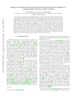 Charge constrained density functional molecular dynamics for