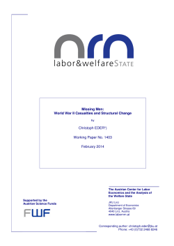Missing Men: World War II Casualties and Structural Change