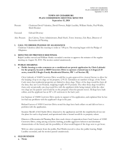 a. None - The Town of Cedarburg