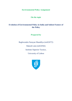 Environmental Policy of India