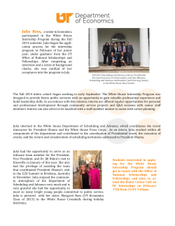 Julia Ross - Department of Economics