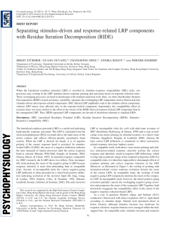 Sturmer et al 2013 Psychophysiology - CBC