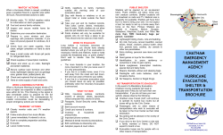 Hurricane Evacuation Guide - Chatham Emergency Management