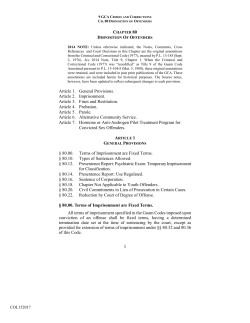 Chapter 80: Disposition of Offenders