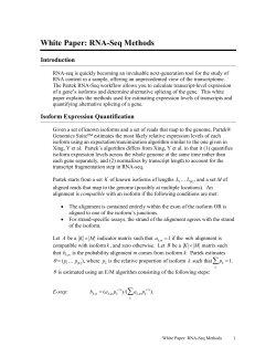 Partek White Paper: RNA