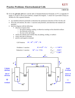 Electrochemical Cells