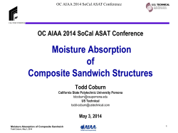 Moisture Absorption of Composite Sandwich