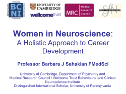 Dr. Sahakian`s presentation
