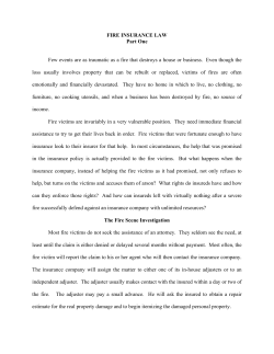 Fire Insurance Law