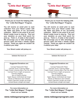 Little Red Wagon - The Little Red Wagon Program