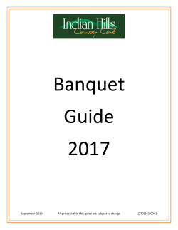 See the Menu - Indian Hills Country Club