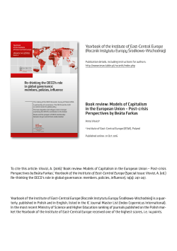 Models of Capitalism in the European Union &ndash; Post