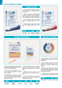 LITHMUS PAPERS PH INDICATOR STRIPS UNIVERSAL PH PAPER