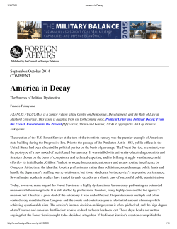 America in Decay - Laboratory for Social Machines