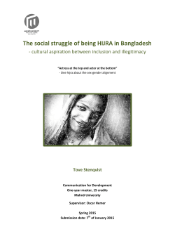 The social struggle of being HIJRA in Bangladesh
