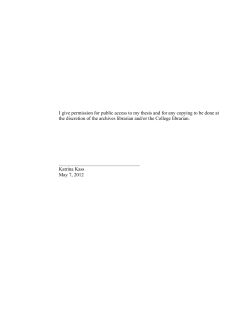 I give permission for public access to my thesis and for