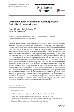 Coordinated Speed Oscillations in Schooling Killifish Enrich Social