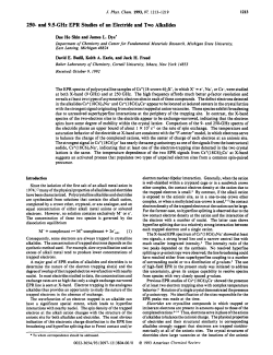250- and 9.5-GHz EPR Studies of an Electride and Two Alkalides