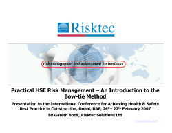 Bow-Tie Method - Risktec Solutions