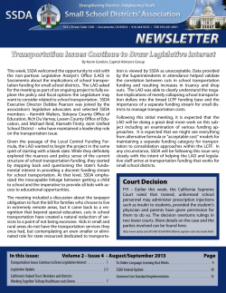 newsletter - Small School District Association