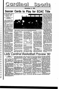 Soccer Cards to Play for ECAC Title Lady Cardinal Basketball