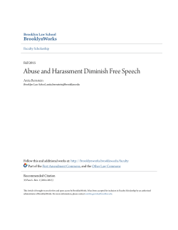 Abuse and Harassment Diminish Free Speech