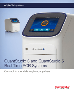 QuantStudio 3 and QuantStudio 5 Real