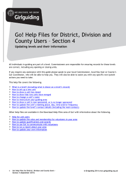 Update information in unit, District, Division, County