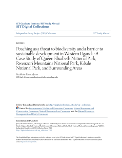 Poaching as a threat to biodiversity and a barrier to sustainable