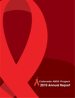 2010 Annual Report - Colorado AIDS Project