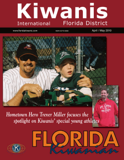 Hometown Hero Trever Miller focuses the spotlight on Kiwanis