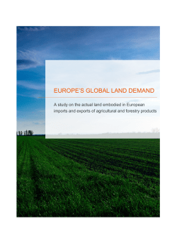 Europe`s Global Land Demand - full report by SERI  1.92 MB