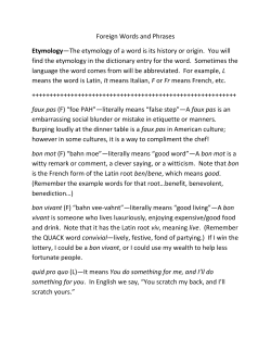 Foreign Words and Phrases