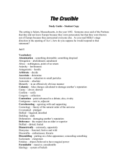 The Crucible study guide - Note: Once it is downloaded, click SET